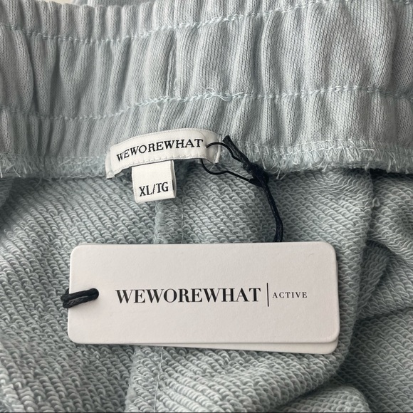 WEWOREWHAT NWT Active Sweatpants Solid Pearl Blue - Picture 4 of 6